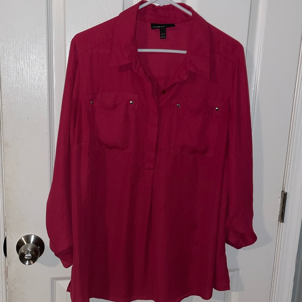 Used Burgundy Lane Bryant Top